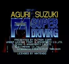 Image n° 7 - screenshots  : Aguri Suzuki F-1 Super Driving